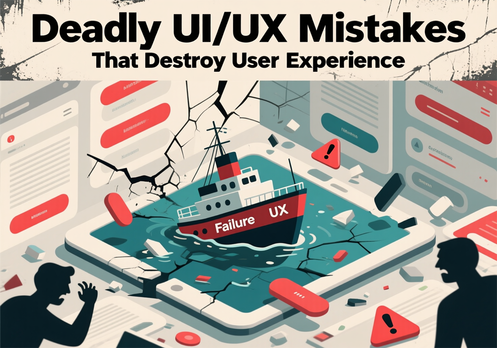 ۱۰ اشتباه UI/UX مرگبار که تجربه کاربری را نابود می‌کند